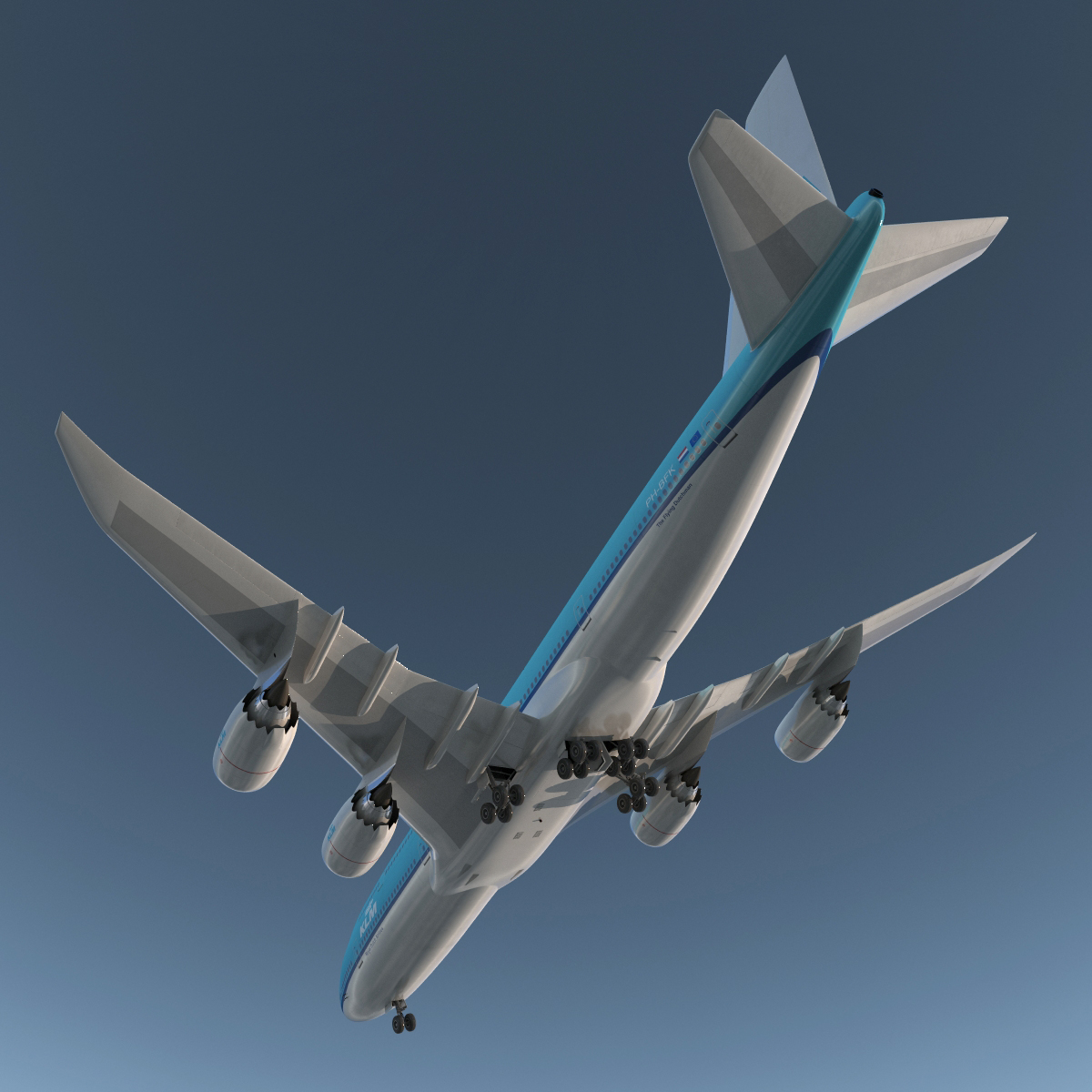 Boeing 747 8I KLM 3D