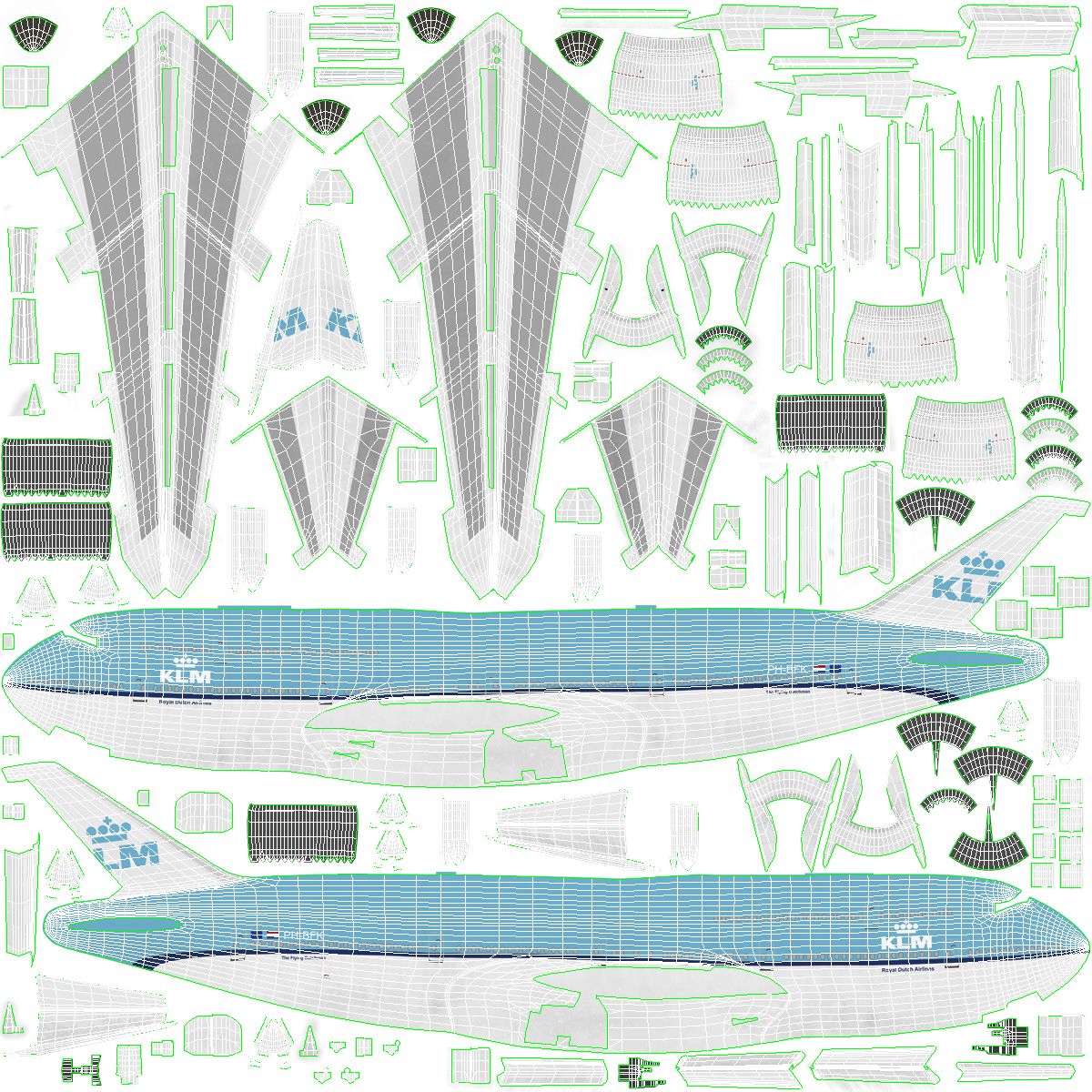 Boeing 747 8I KLM 3D