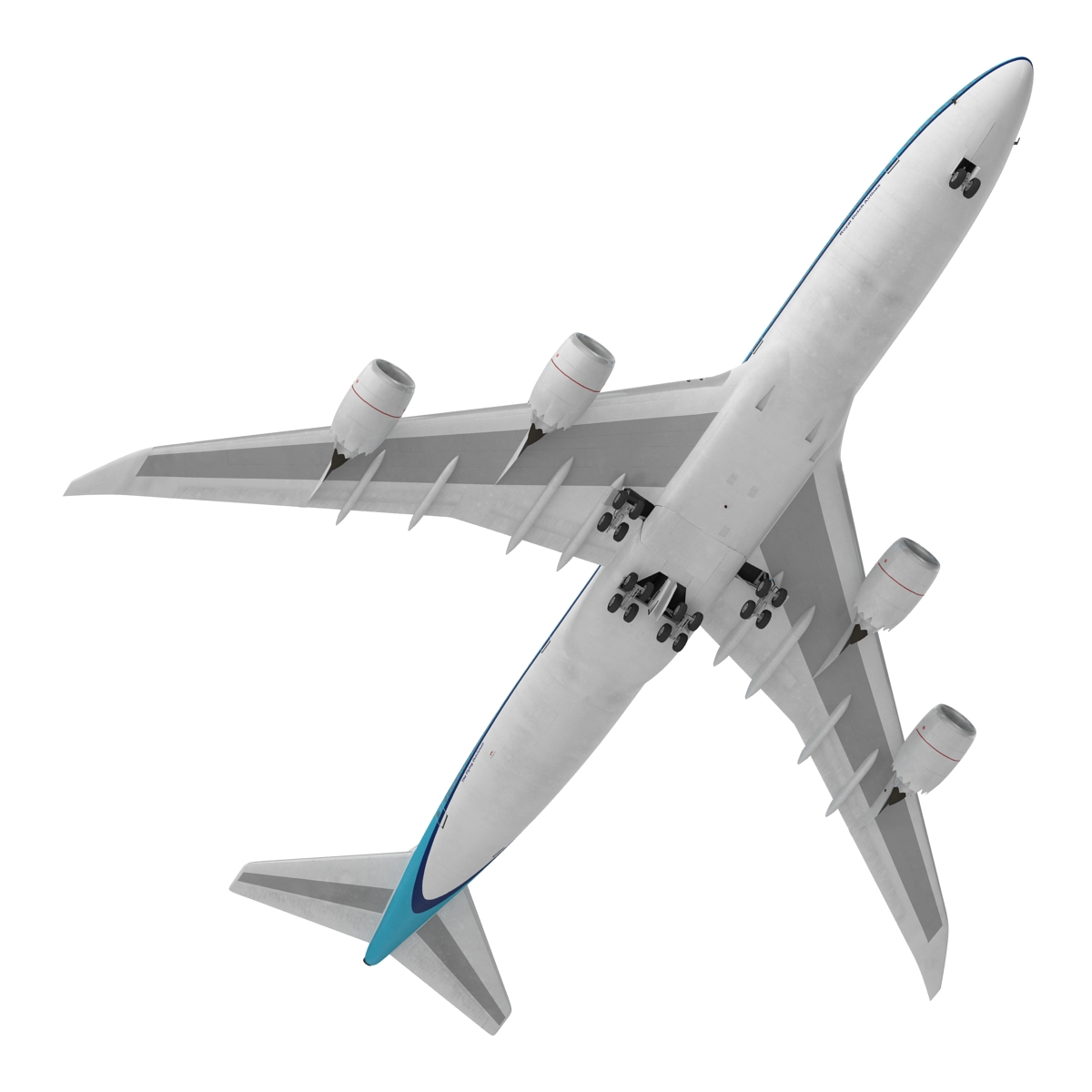 Boeing 747 8I KLM Rigged 3D model