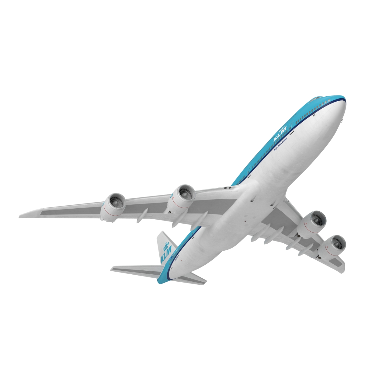 Boeing 747 8I KLM Rigged 3D model