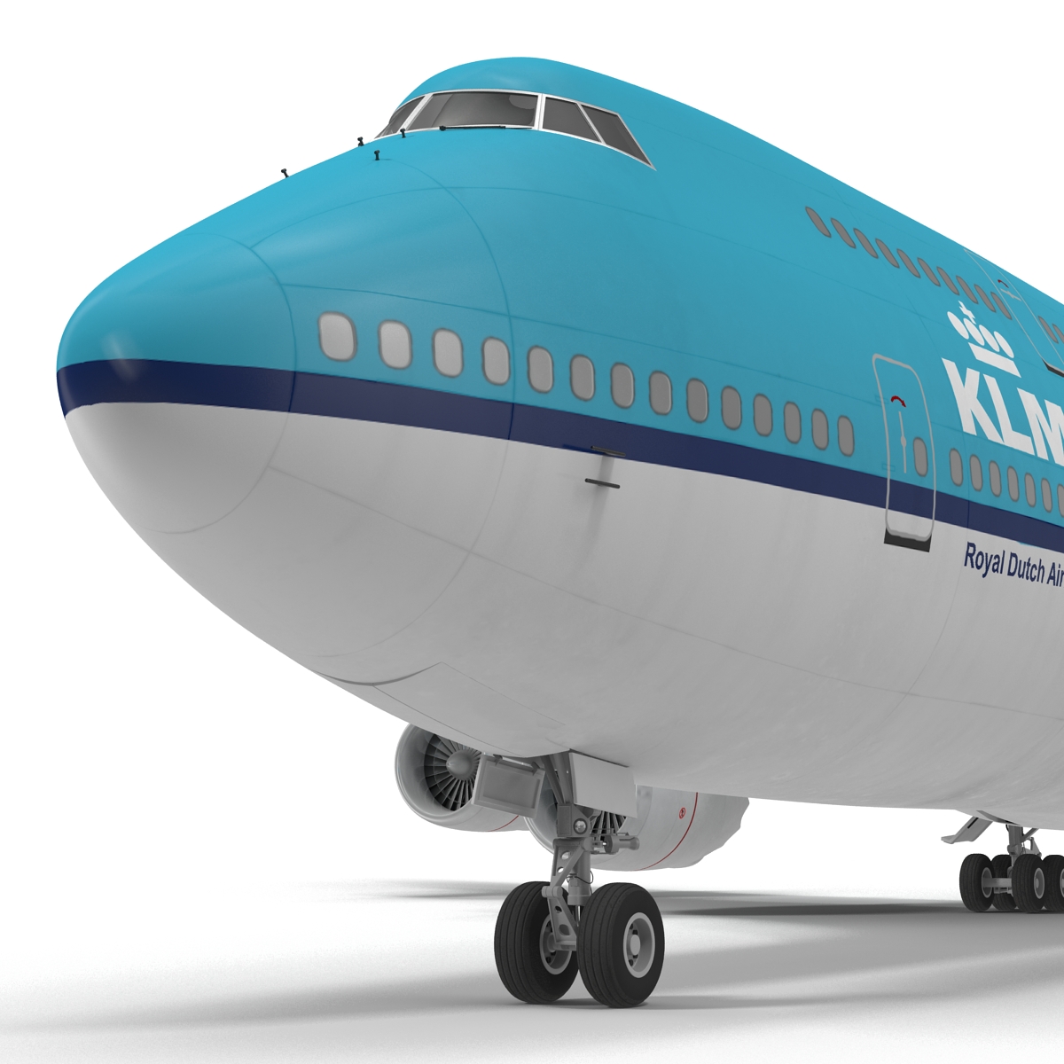 Boeing 747 8I KLM Rigged 3D model