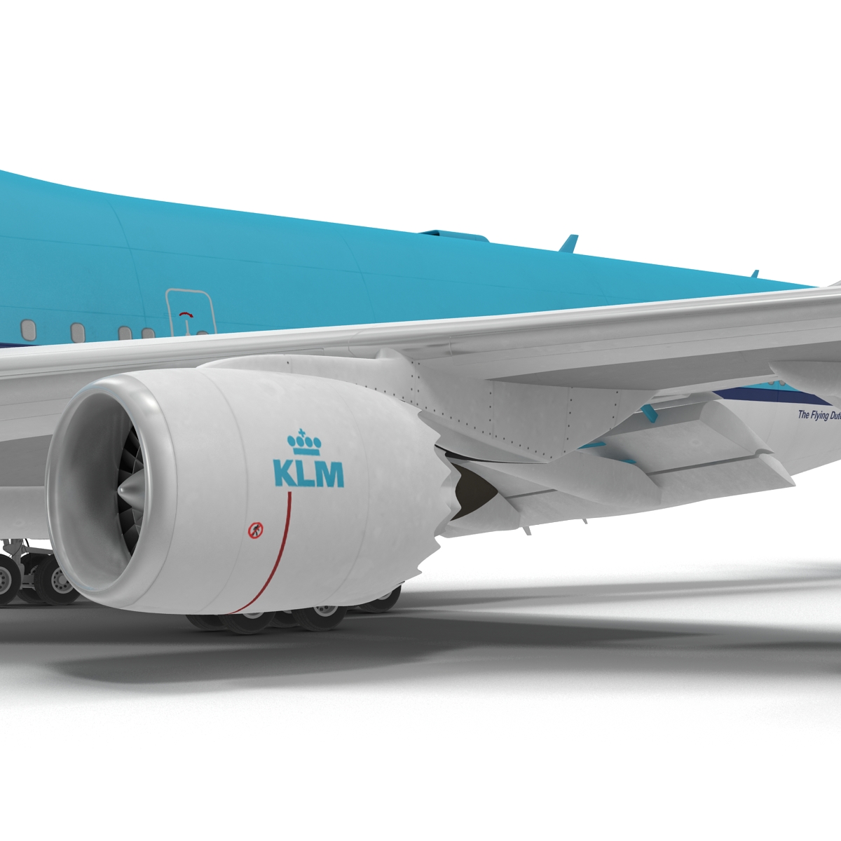 Boeing 747 8I KLM Rigged 3D model