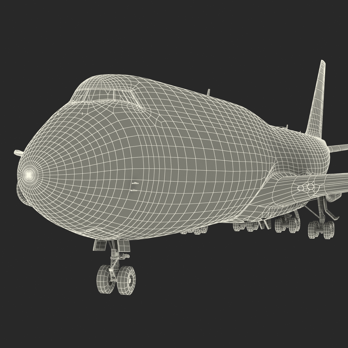 Boeing 747 8I KLM Rigged 3D model