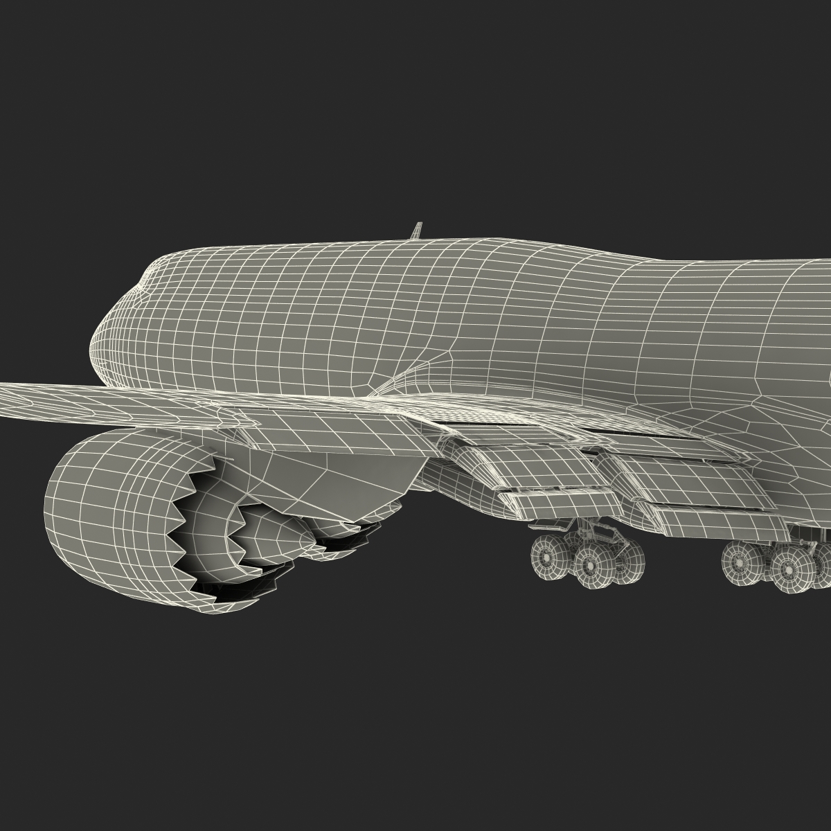 Boeing 747 8I KLM Rigged 3D model