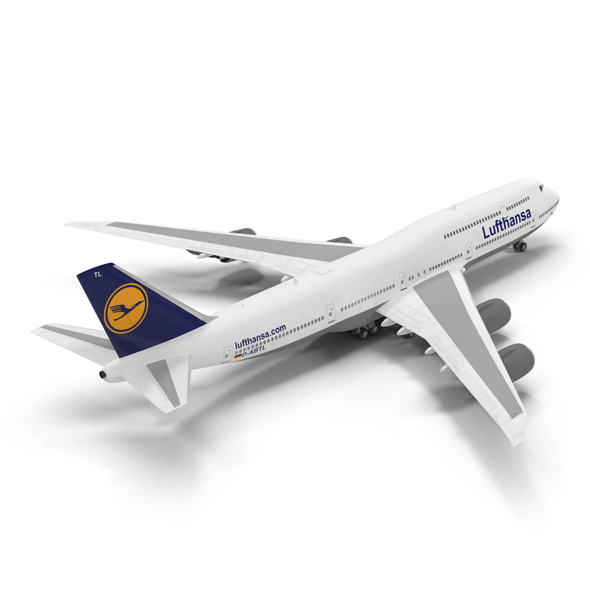 3D Boeing 747 8I Lufthansa model