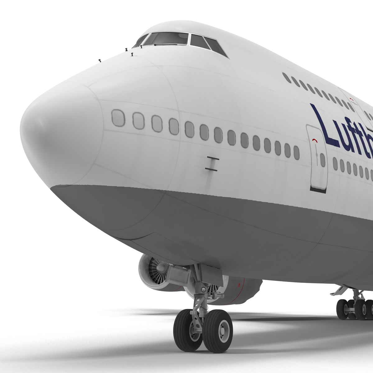 3D Boeing 747 8I Lufthansa model