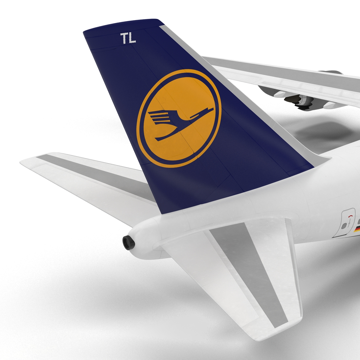 3D model Boeing 747 8I Lufthansa Rigged