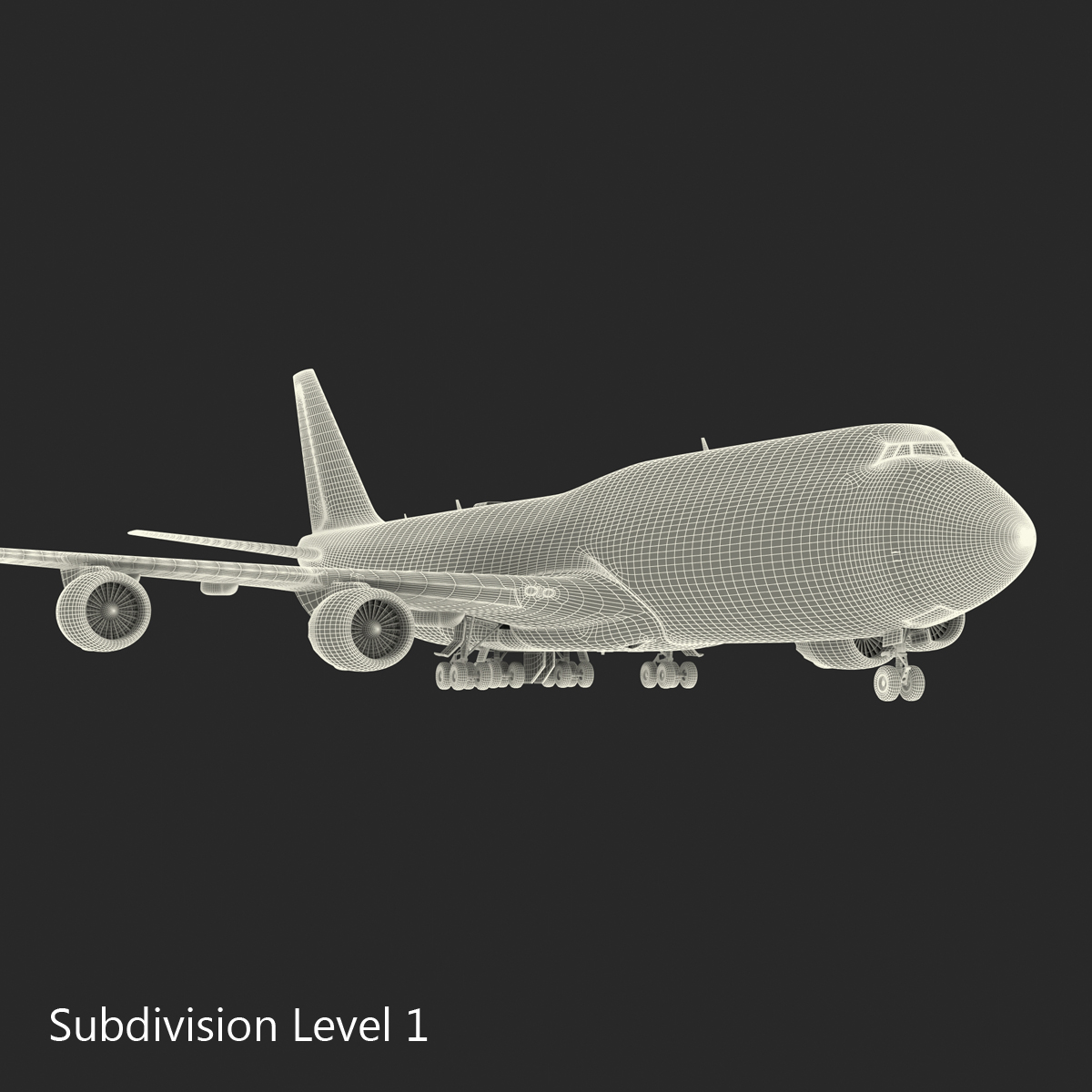 3D model Boeing 747 8I United