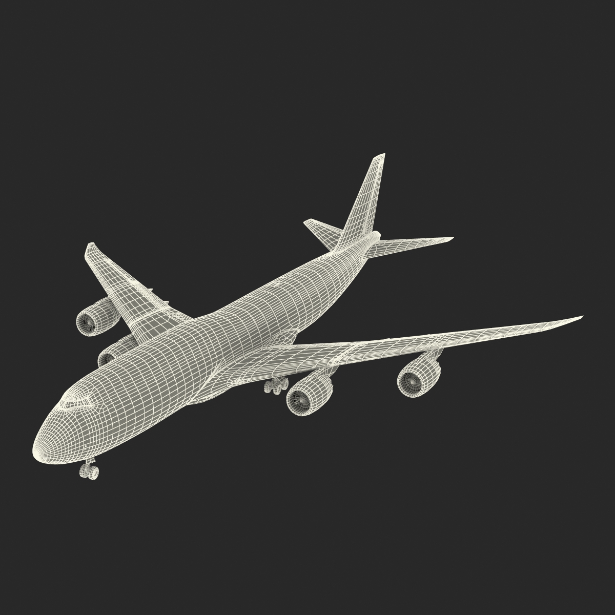 3D model Boeing 747 8I United