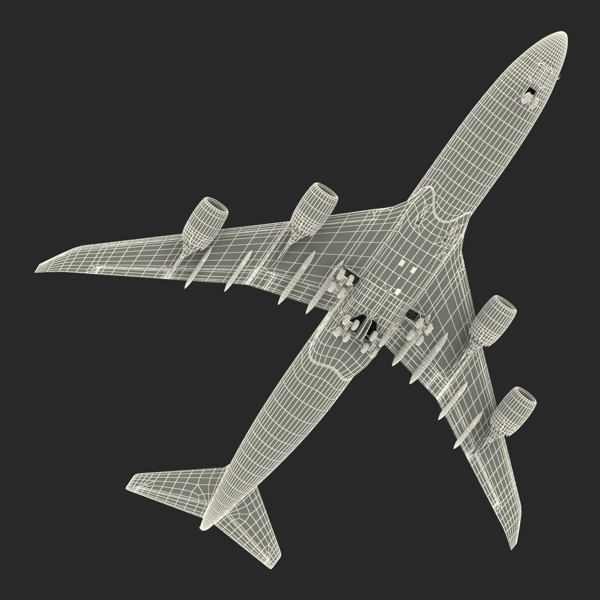 3D model Boeing 747 8I United