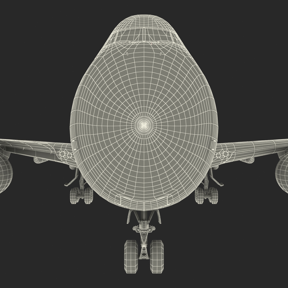 3D model Boeing 747 8I United