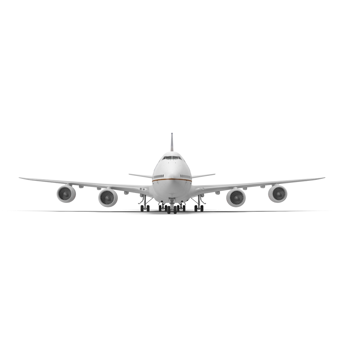 Boeing 747 8I United Rigged 3D