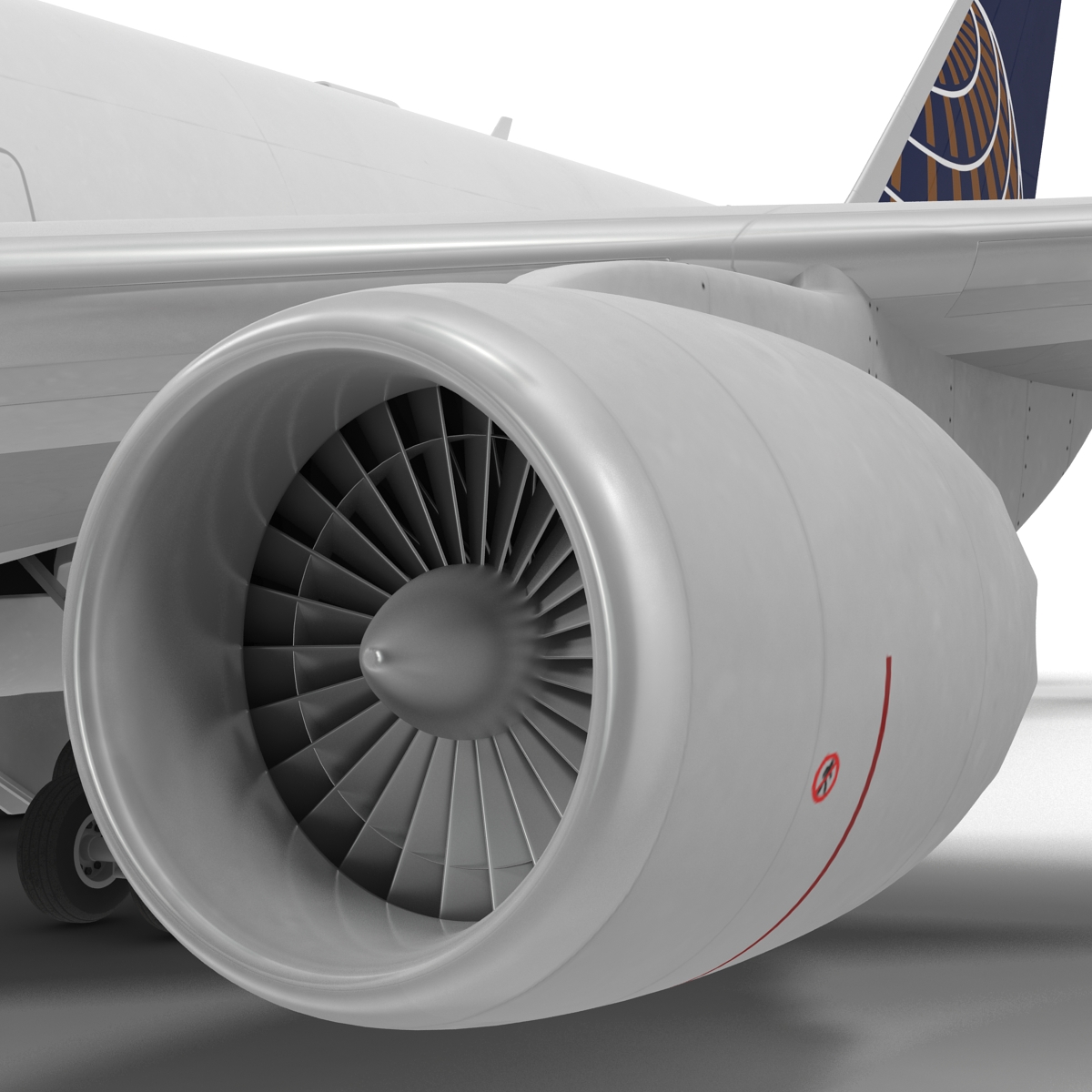 Boeing 747 8I United Rigged 3D