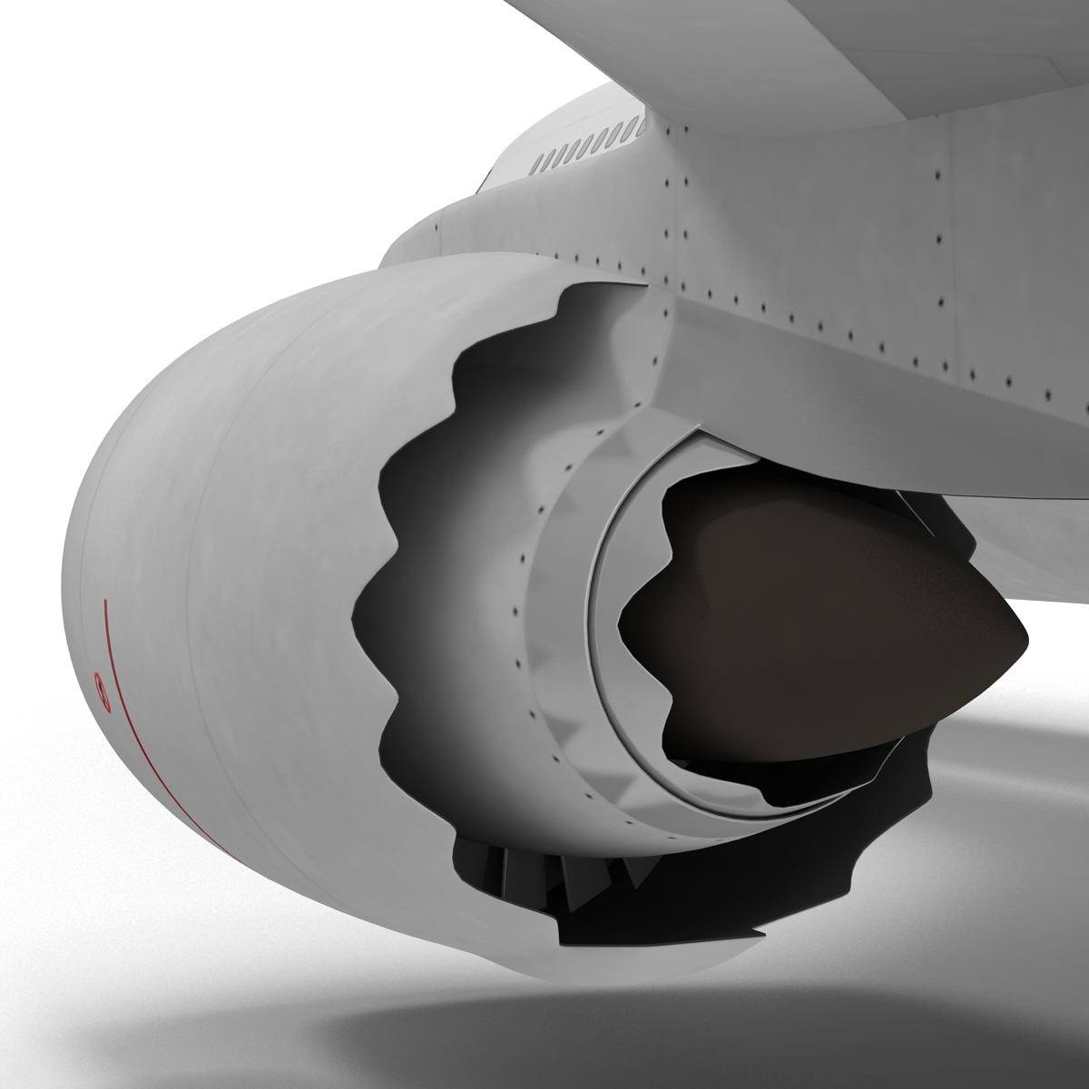 Boeing 747 8I United Rigged 3D