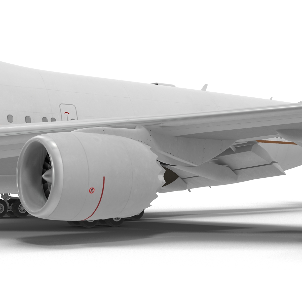 Boeing 747 8I United Rigged 3D