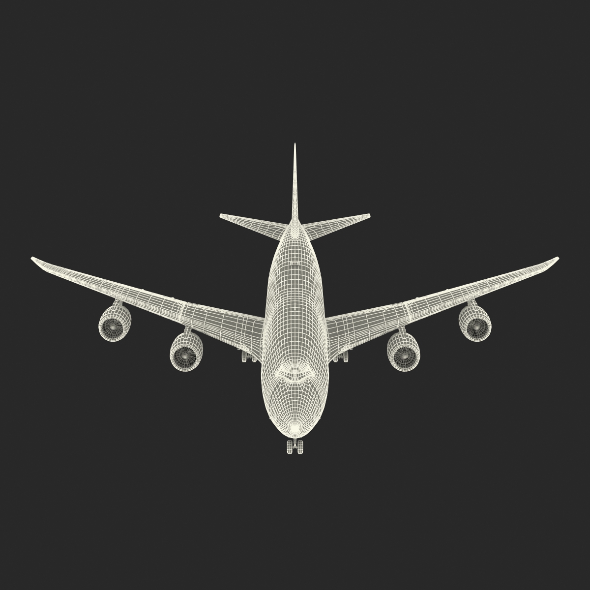 Boeing 747 8I United Rigged 3D