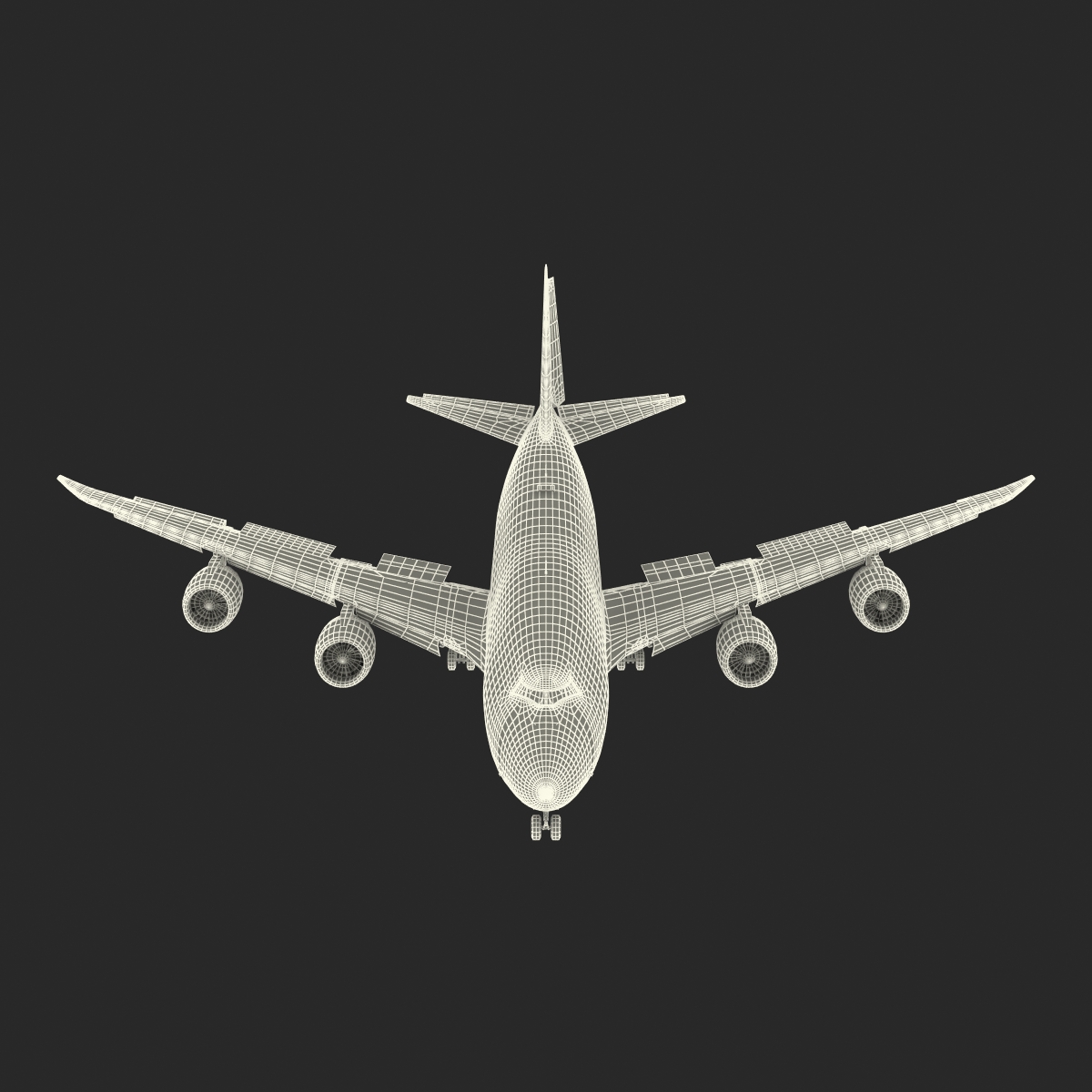 Boeing 747 8I United Rigged 3D