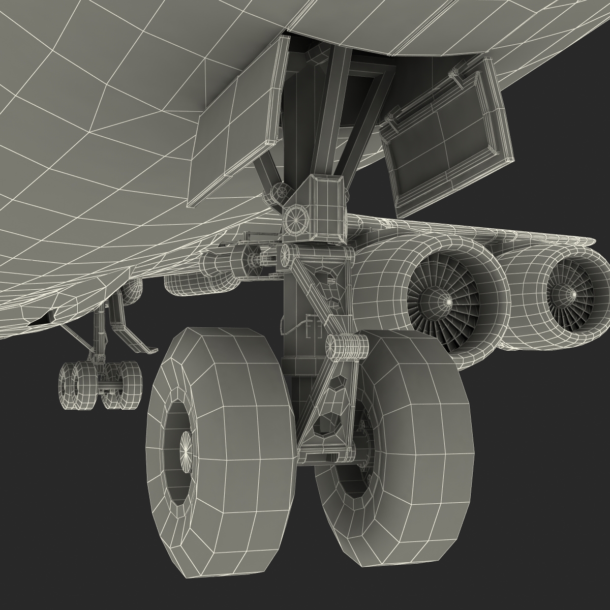 Boeing 747 8I United Rigged 3D