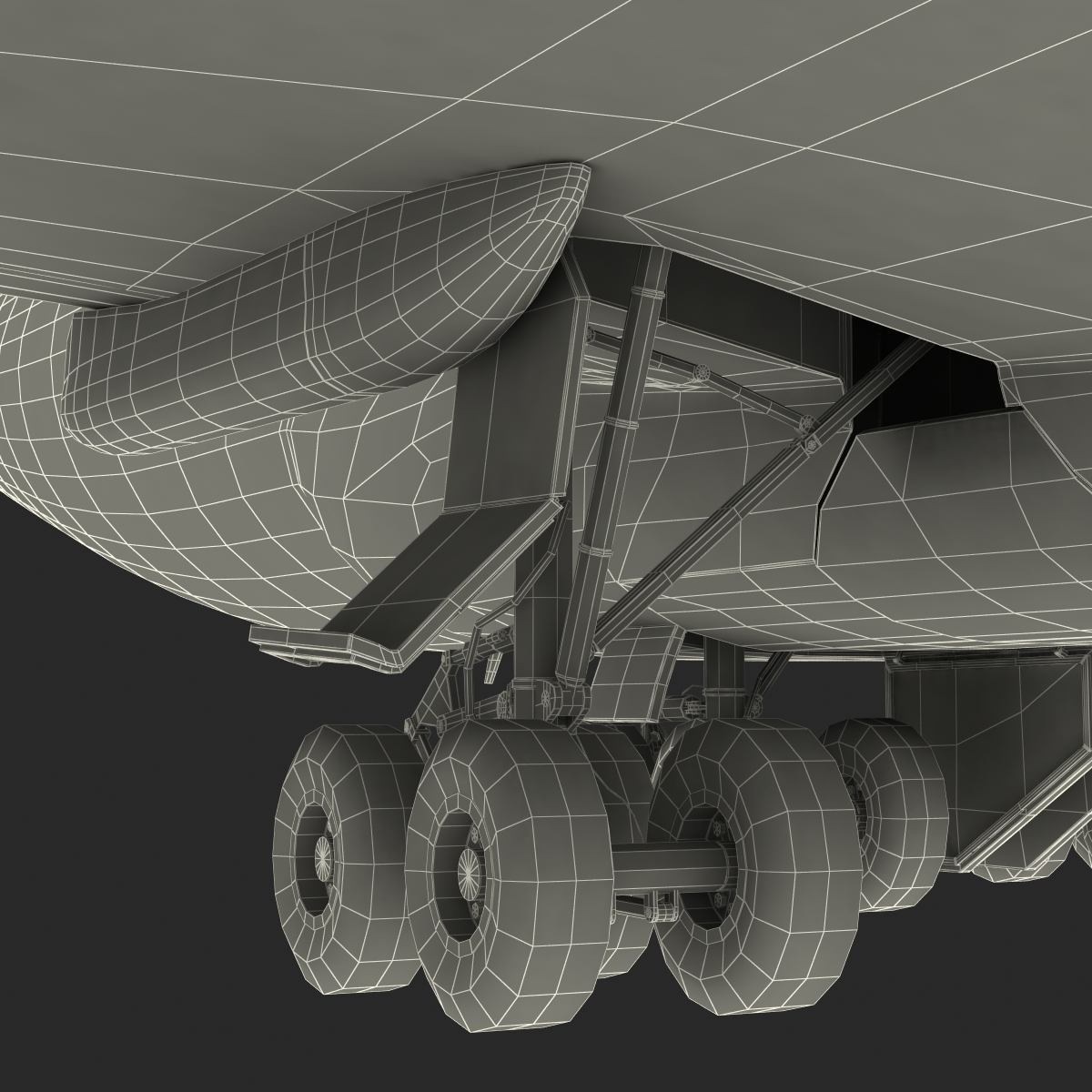 Boeing 747 8I United Rigged 3D