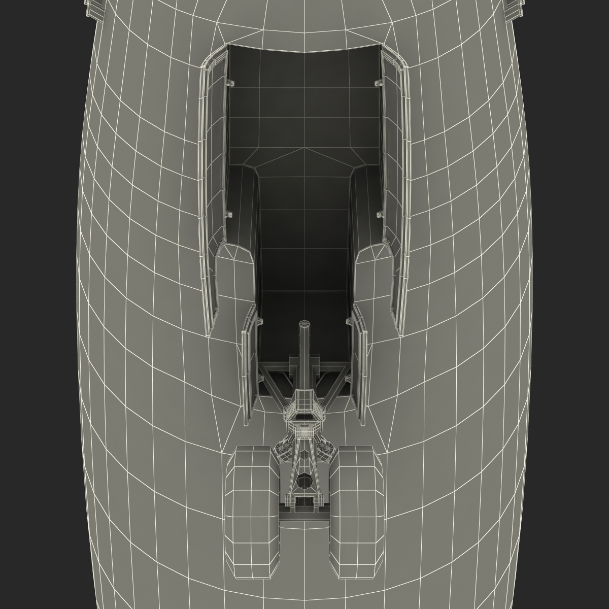 Boeing 747 8I United Rigged 3D