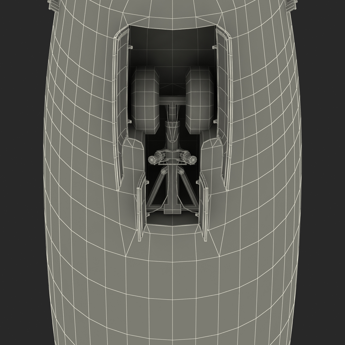 Boeing 747 8I United Rigged 3D