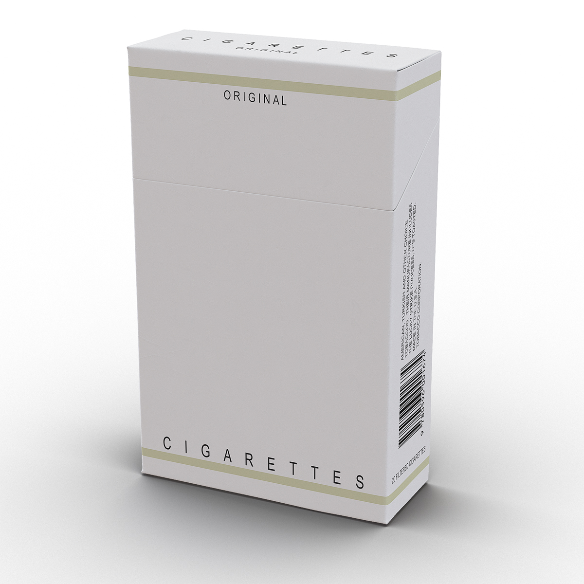 Closed Cigarettes Pack 3D