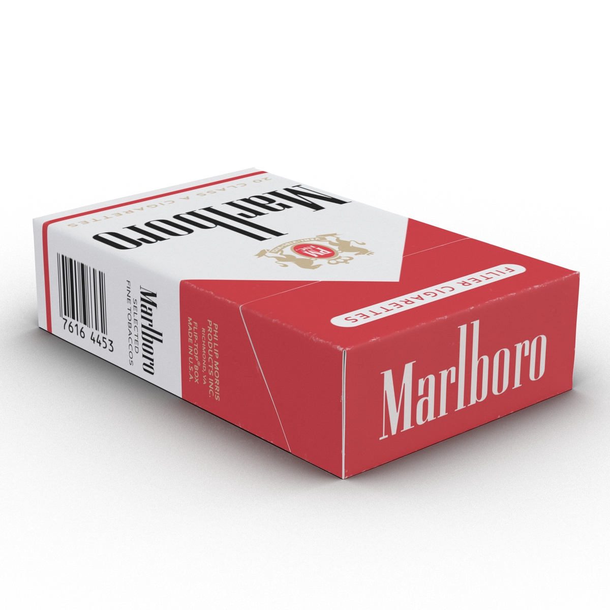 3D Closed Cigarettes Pack Marlboro