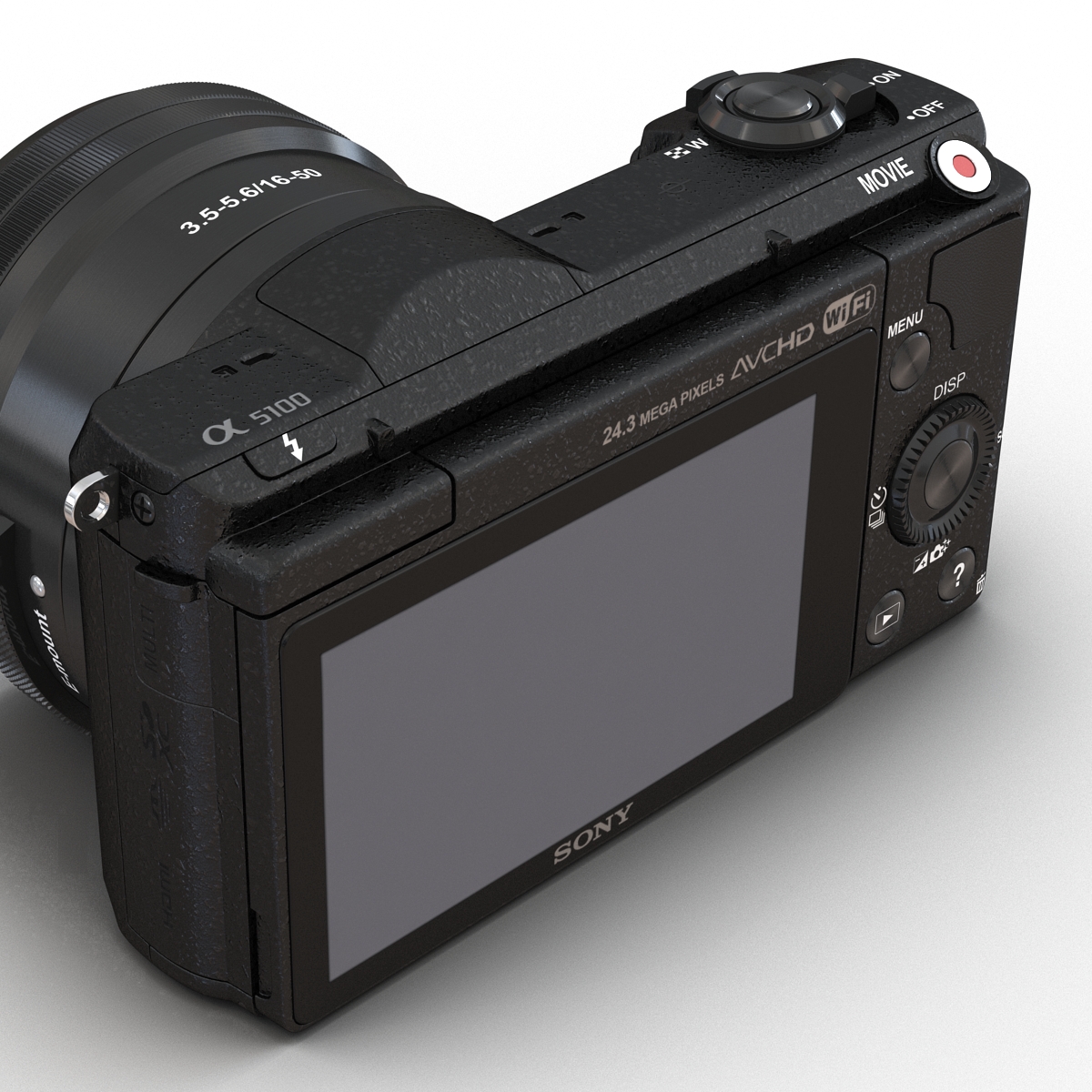 3D Sony Alpha 5100 Black