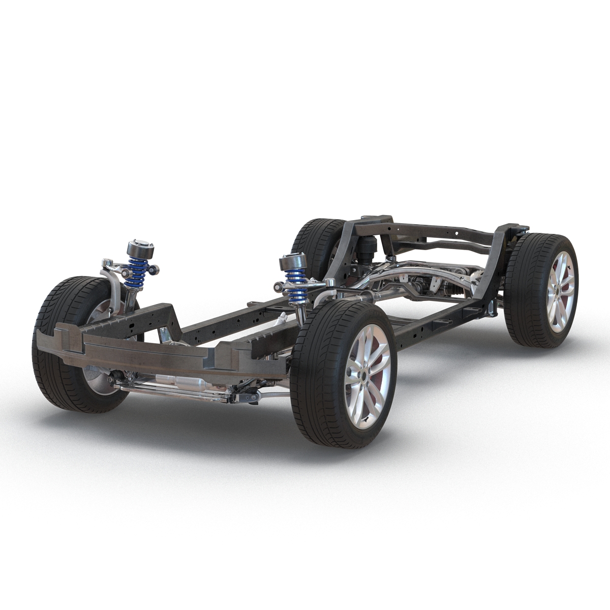 SUV Chassis Frame 3D