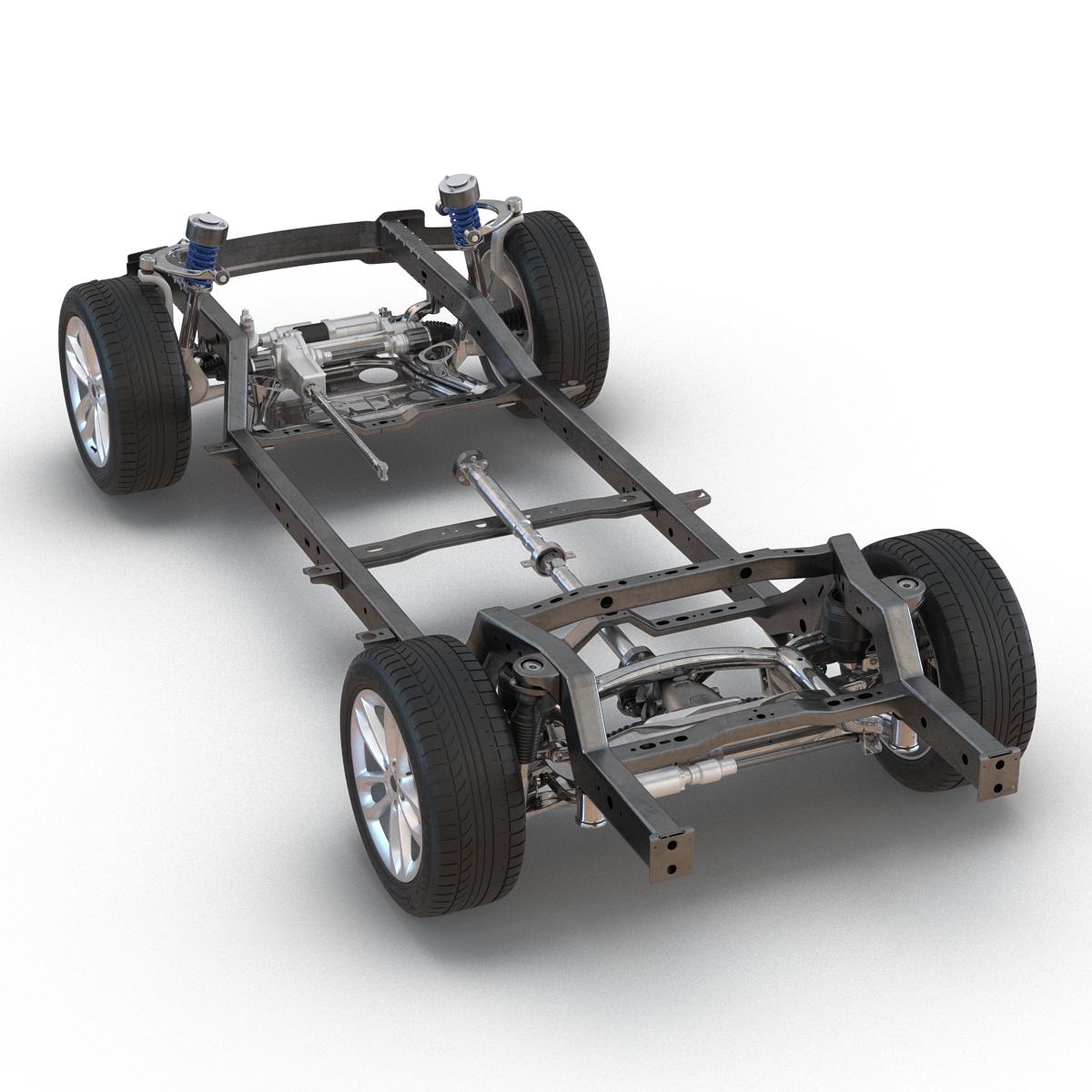 SUV Chassis Frame 3D