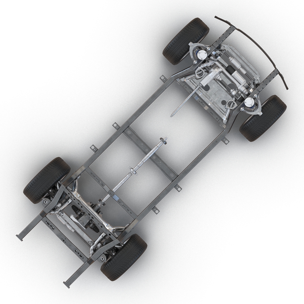 SUV Chassis Frame 3D