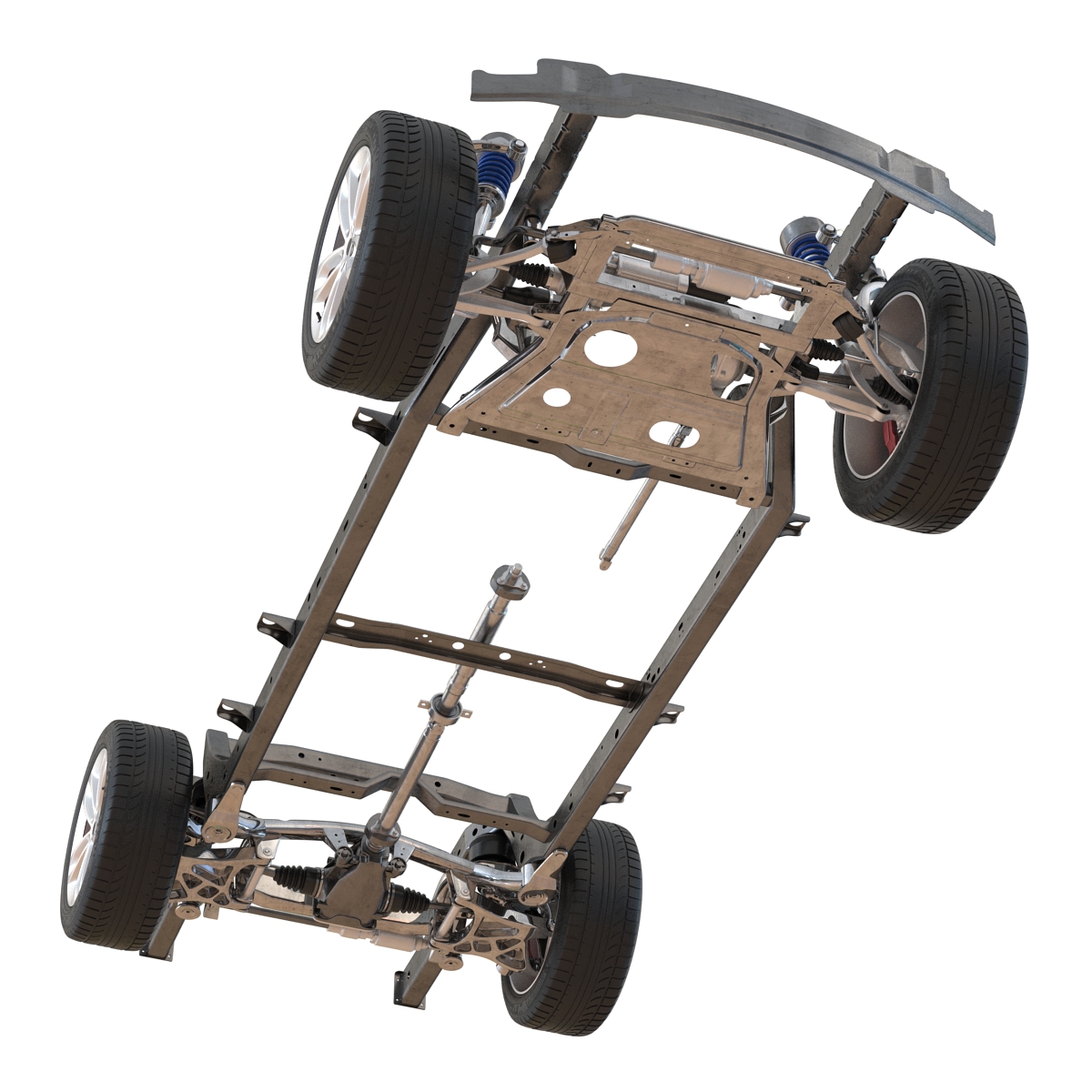 SUV Chassis Frame 3D