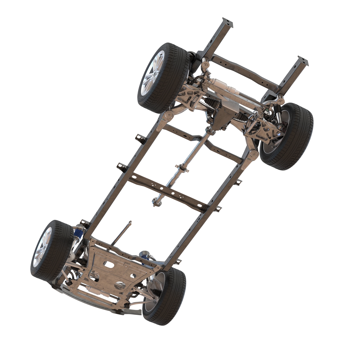 SUV Chassis Frame 3D