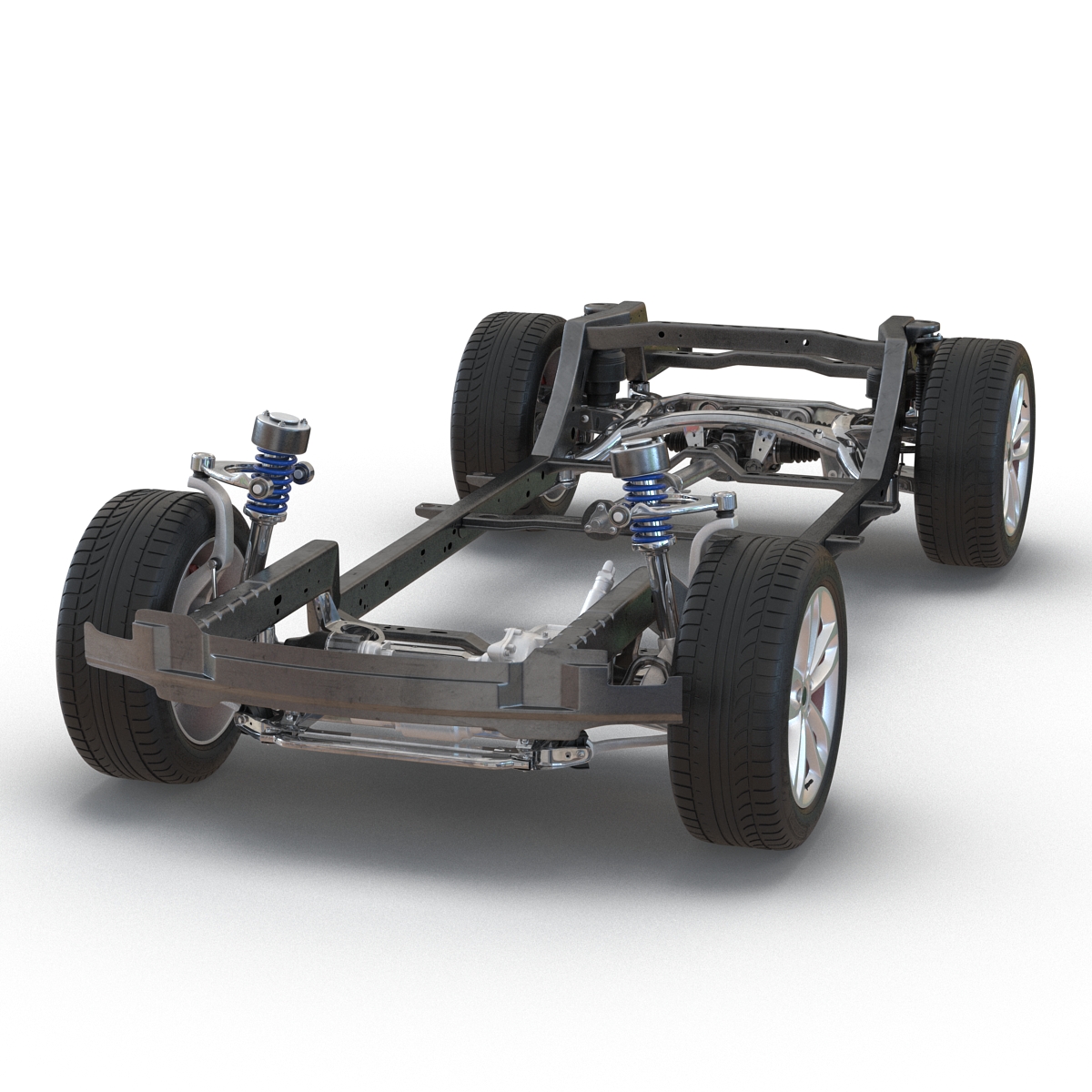 SUV Chassis Frame 3D