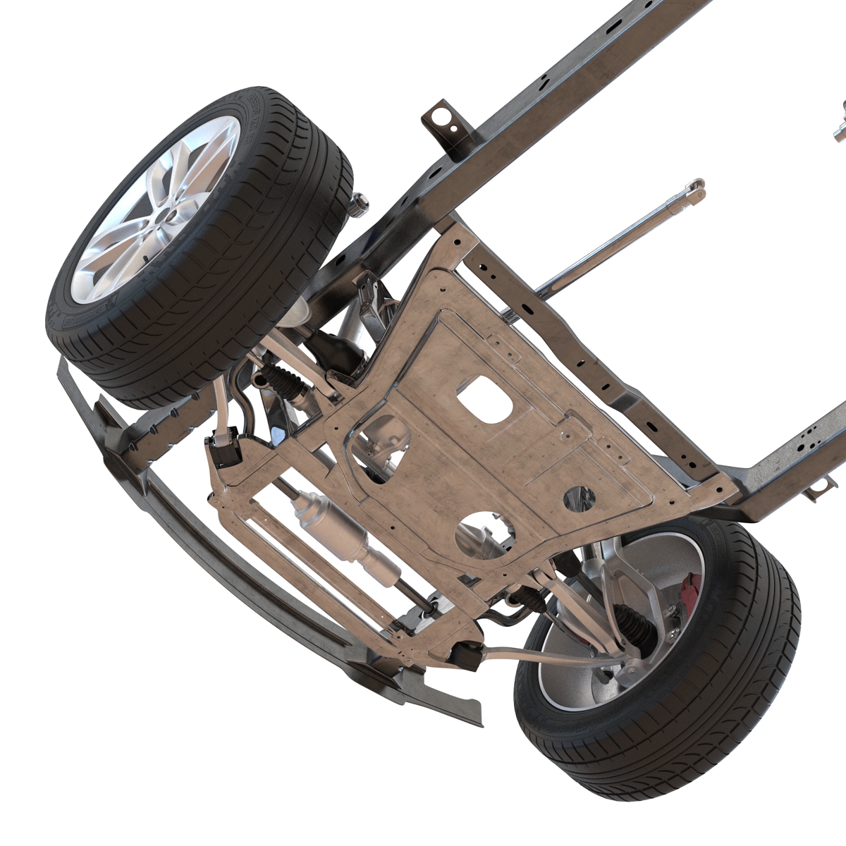 SUV Chassis Frame 3D