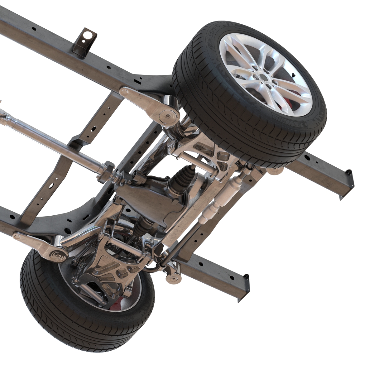 SUV Chassis Frame 3D