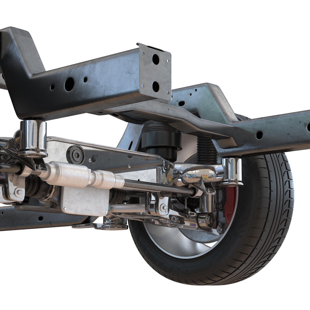 SUV Chassis Frame 3D