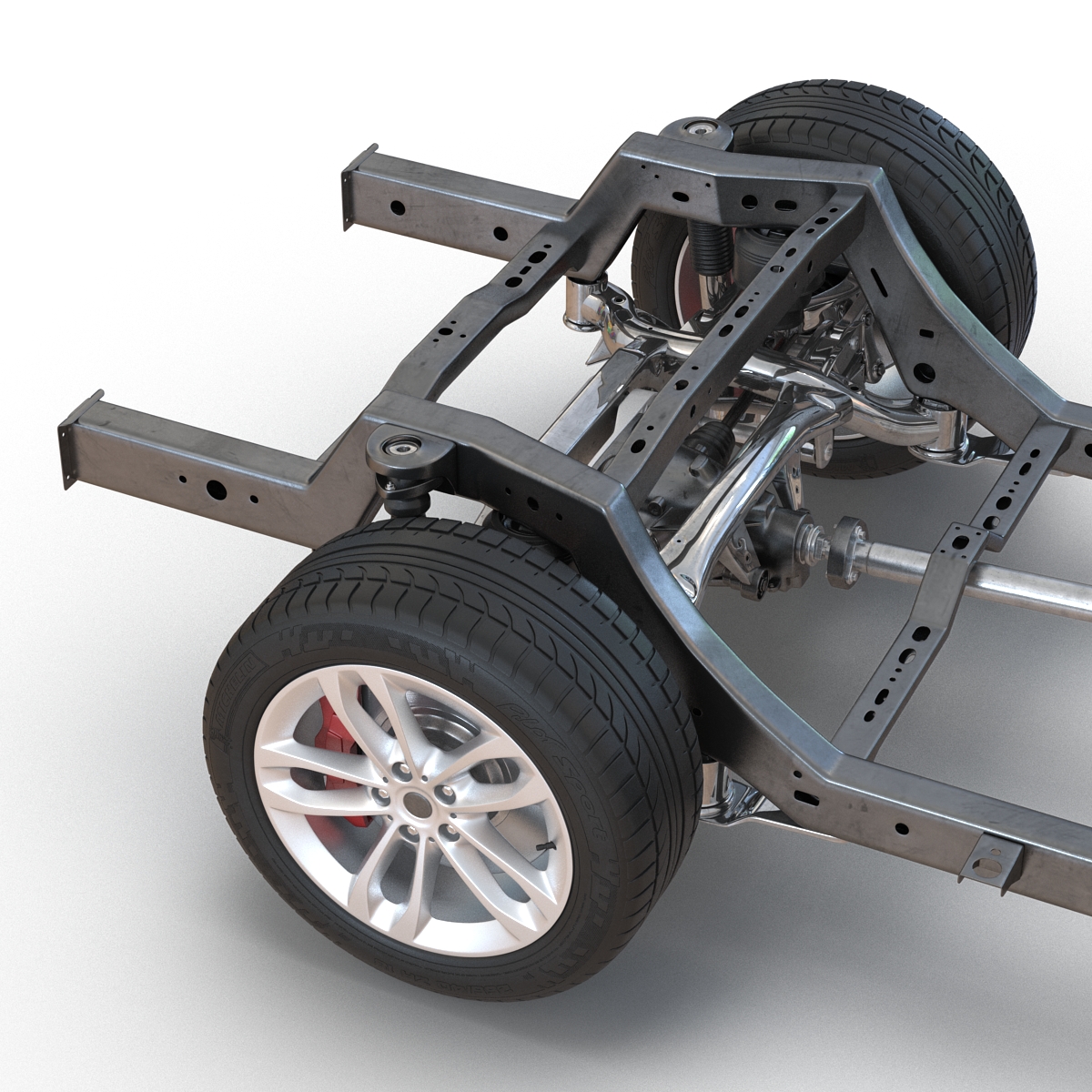 SUV Chassis Frame 3D