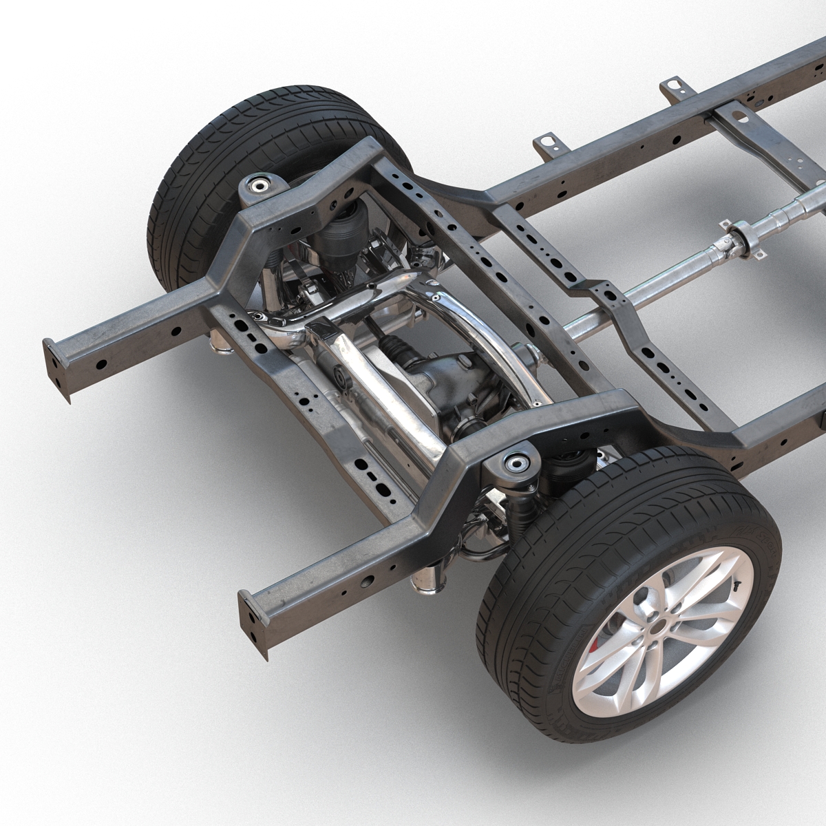 SUV Chassis Frame 3D