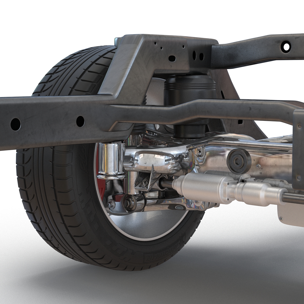 SUV Chassis Frame 3D