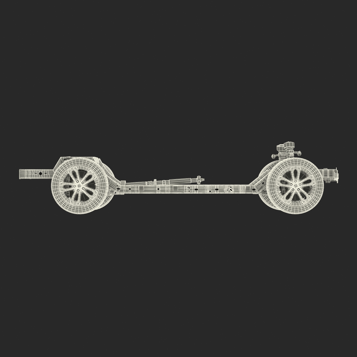 SUV Chassis Frame 3D