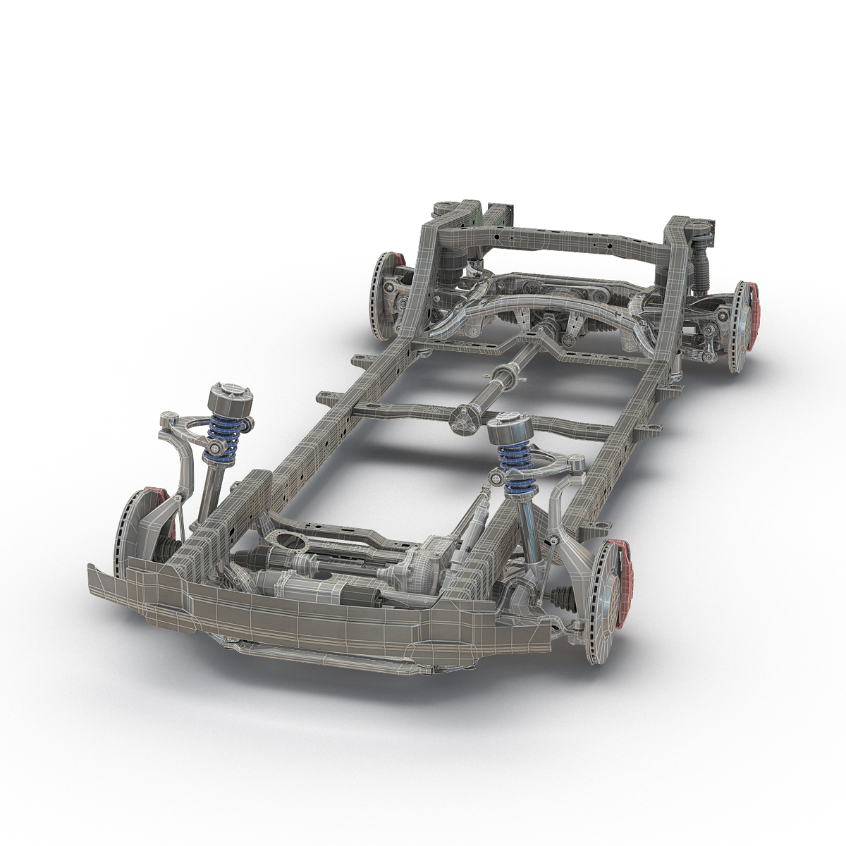 SUV Chassis Frame 2 3D model