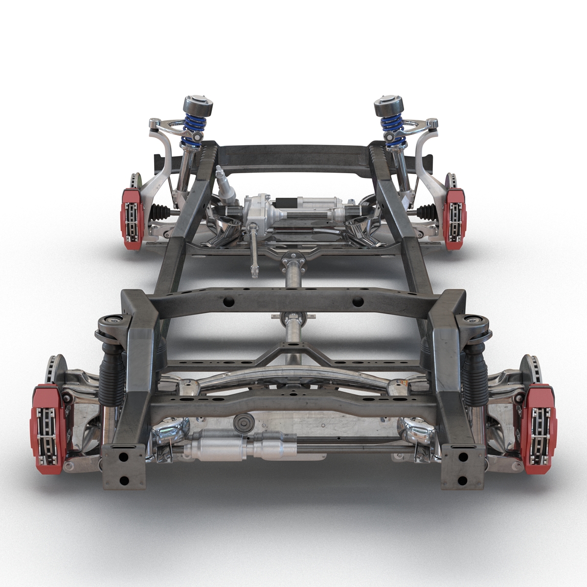 SUV Chassis Frame 2 3D model