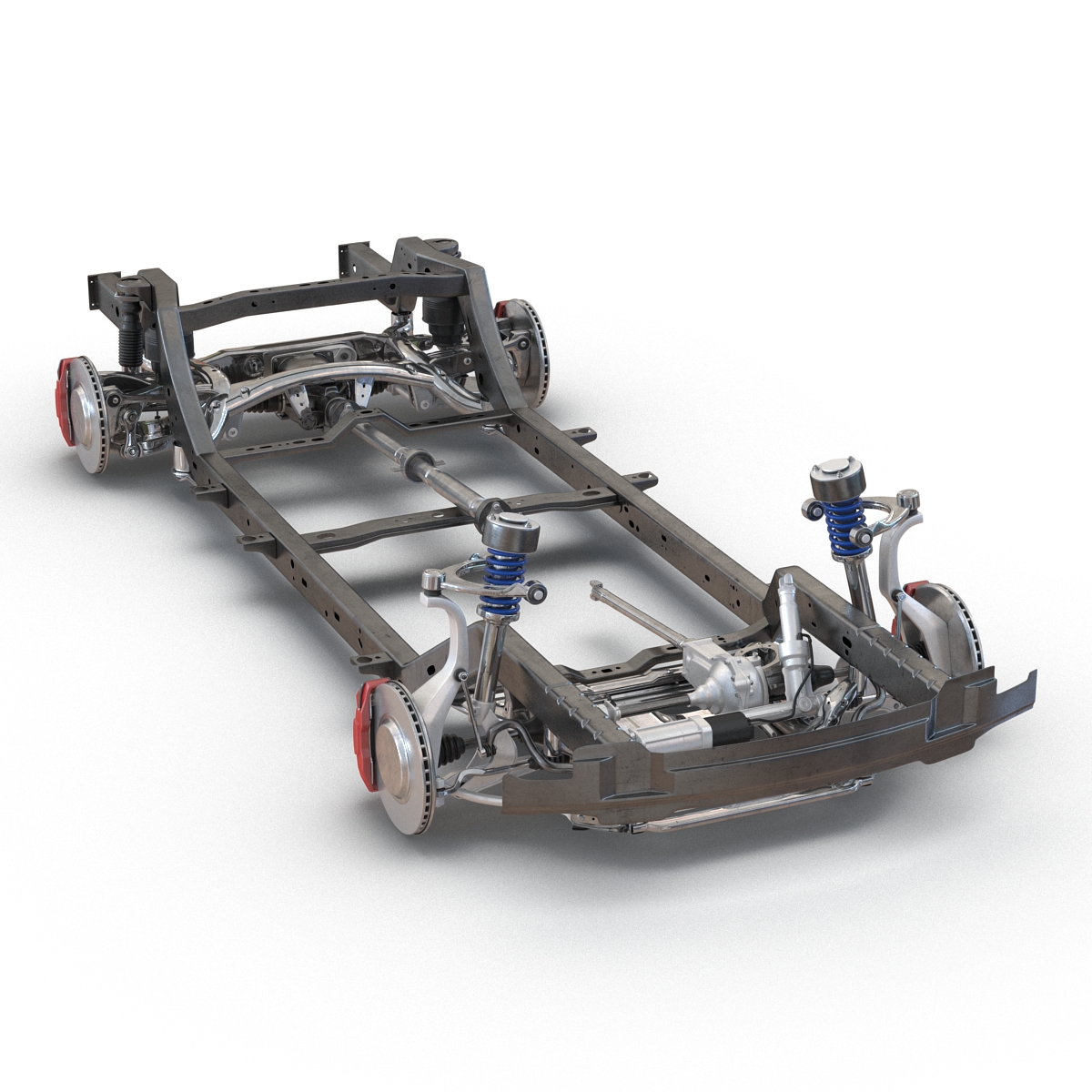 SUV Chassis Frame 2 3D model