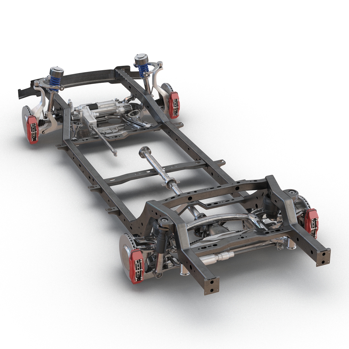 SUV Chassis Frame 2 3D model