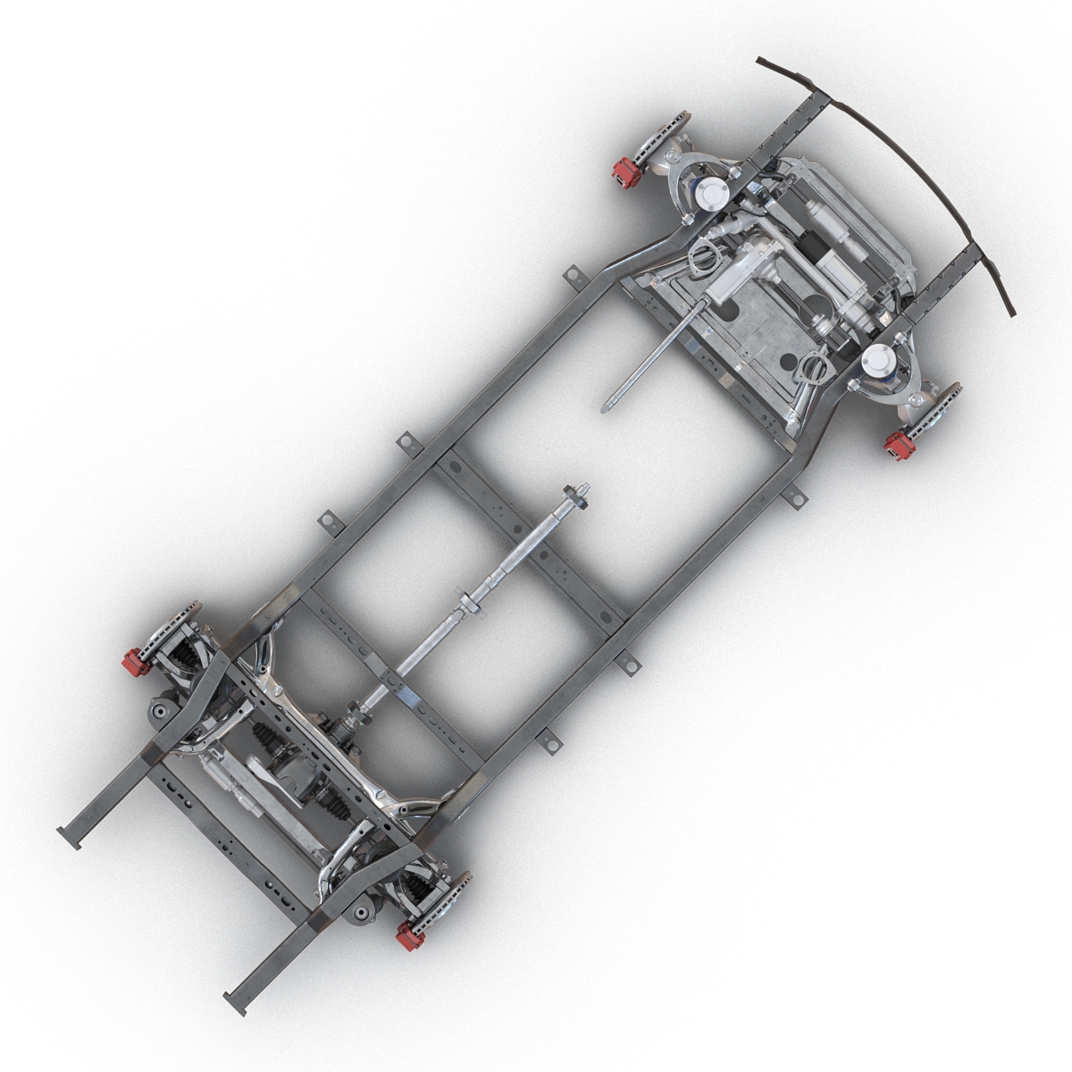 SUV Chassis Frame 2 3D model