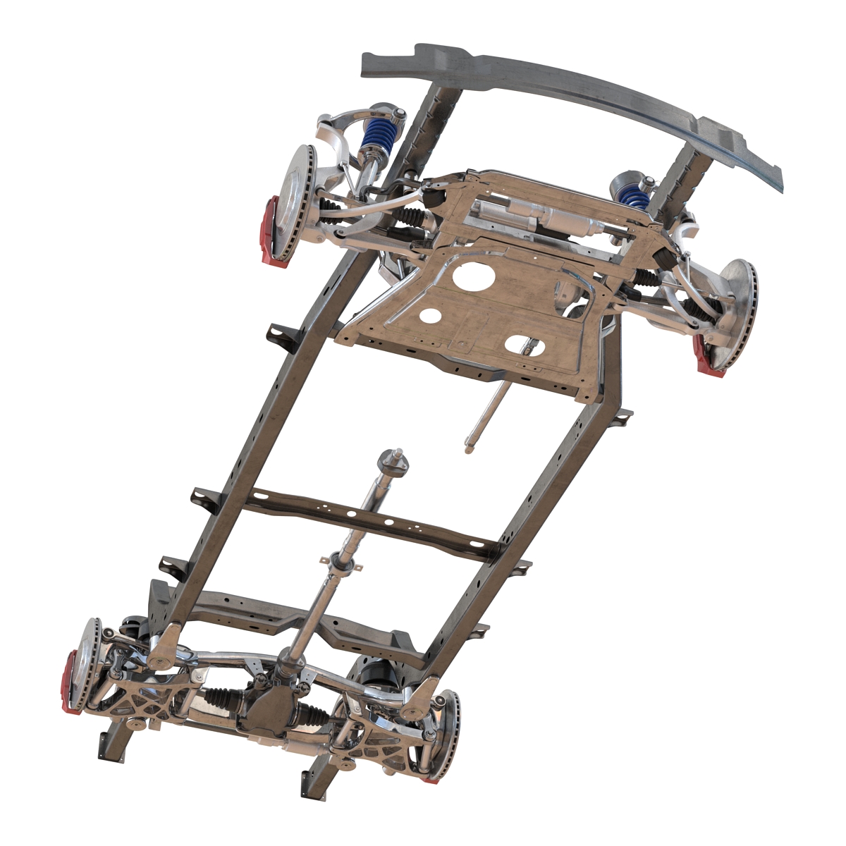 SUV Chassis Frame 2 3D model