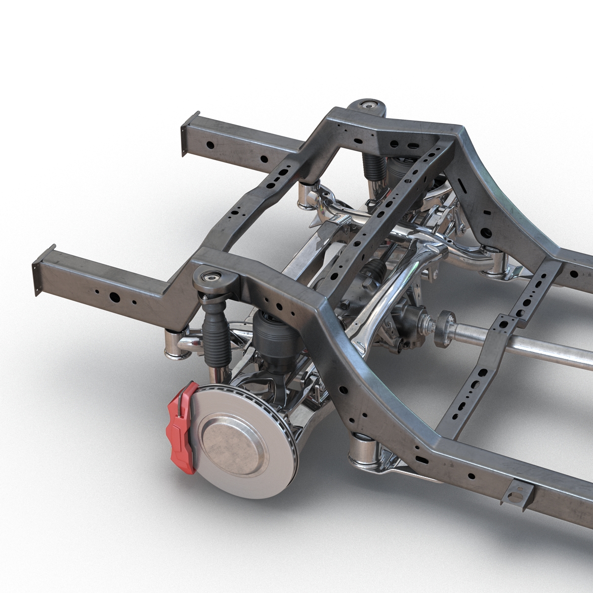 SUV Chassis Frame 2 3D model