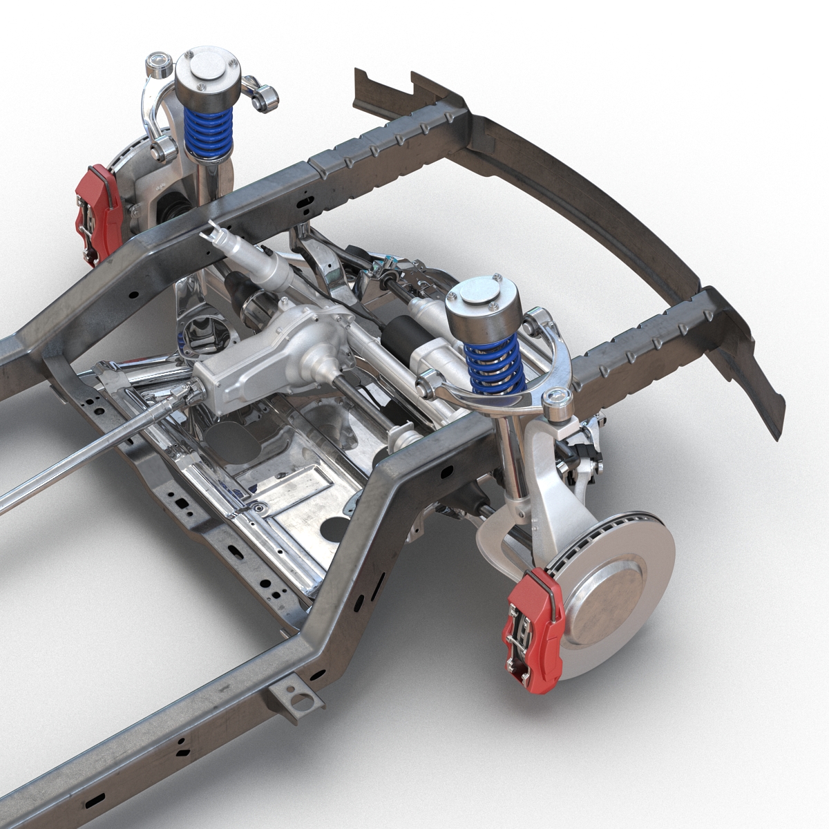 SUV Chassis Frame 2 3D model