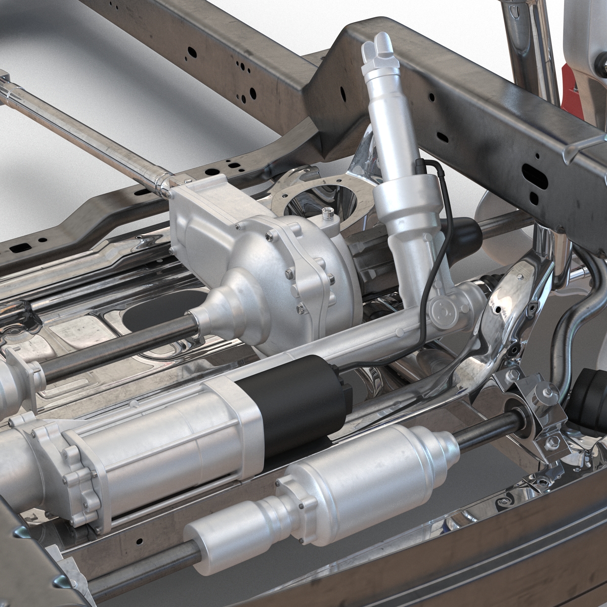 SUV Chassis Frame 2 3D model